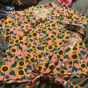 Pocahontas Our Universe crop top 2X Meeko